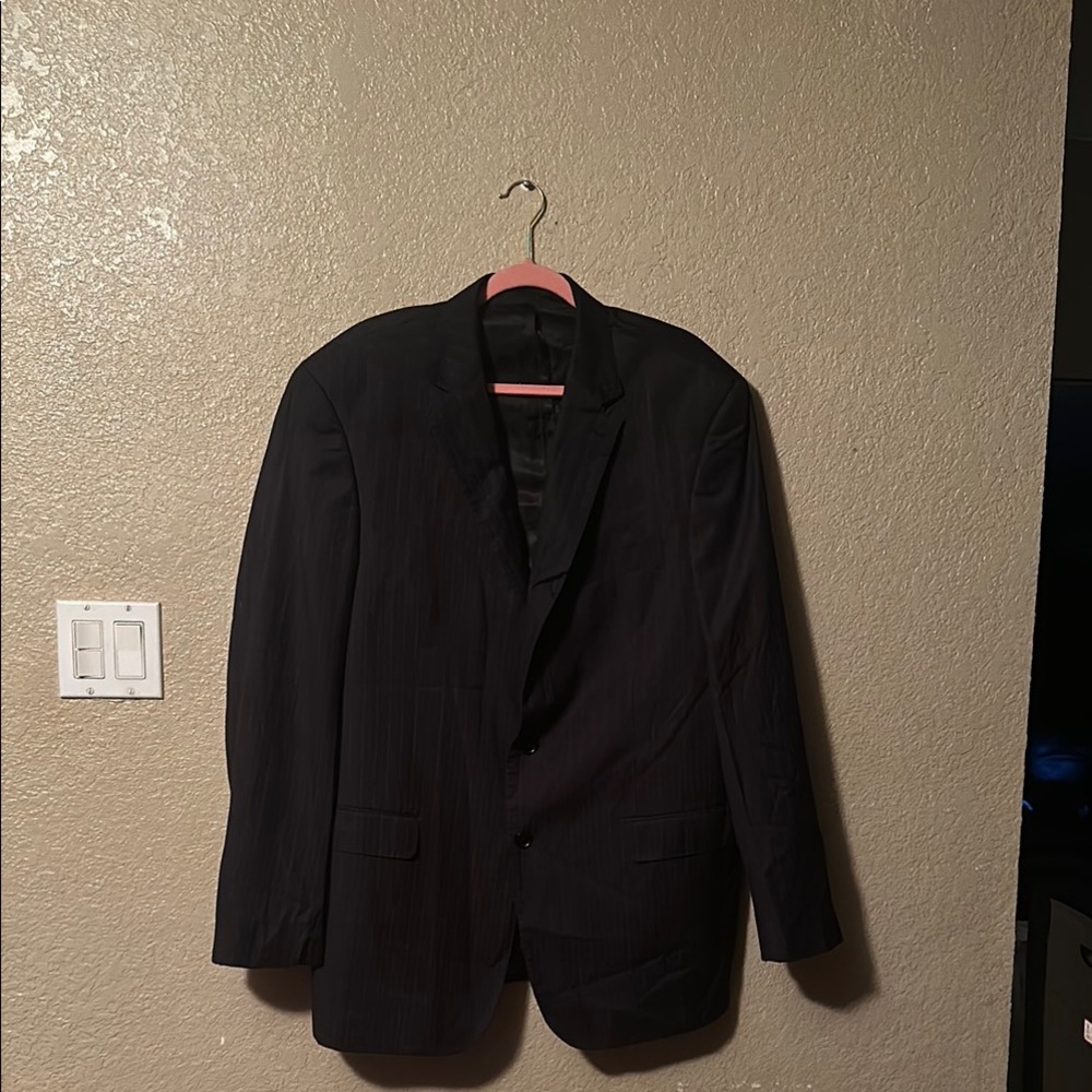 Black Sport Coat Classic Style Solid Color